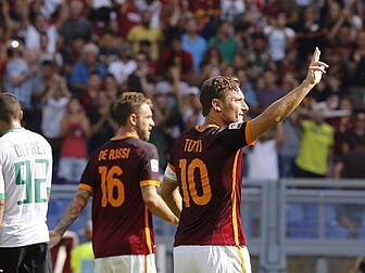 Back of the Net: Totti scores...